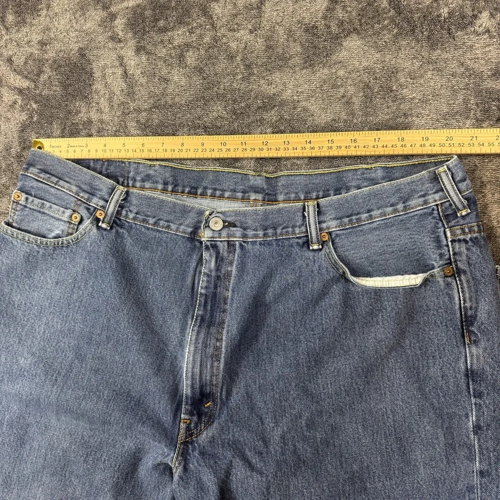Levis 550 Jeans Mens 46x29 Blue Relaxed Fit Logo Casual Mexico